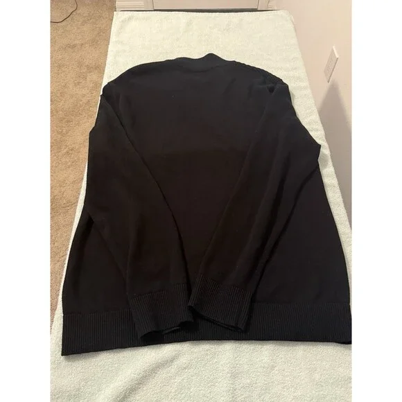 INC International Concepts 1/4 Zip Ribbed L/S Sweater Men’s Size L Black - Picture 4 of 5